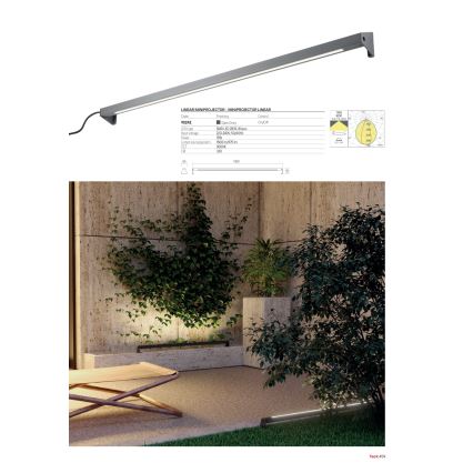 Redo 90242 - LED εξωτερικό φωτιστικό TACK IP65 LED/15W/230V 3000K IP65 ανθρακί