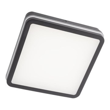 Redo 90288 - Φωτιστικό οροφής εξωτερικού χώρου LED ISOLA LED/24W/230V 26x26 cm 3000/4000/6500K IP54 ανθρακί