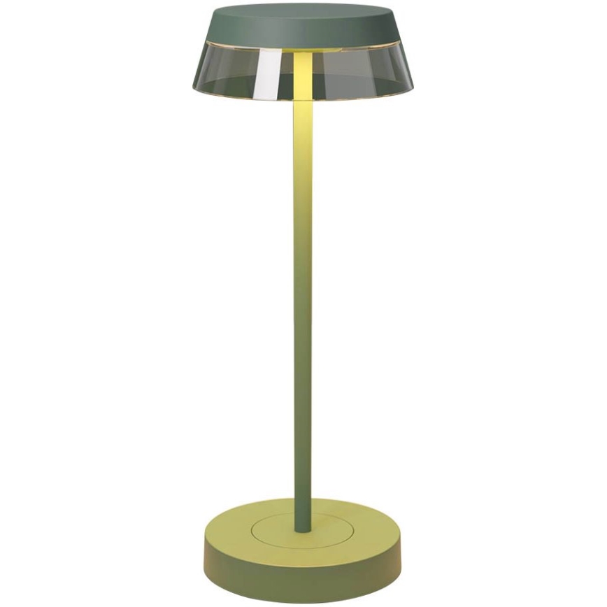 Redo 90309 - Επιτραπέζια λάμπα αφής dimming LED ILUNA LED/2,5W/5V 2700-3000K 3000 mAh IP65 πράσινο