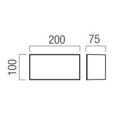 Redo 90325 - LED Εξωτερικό Επιτοίχιο Φωτιστικό KODIAK LED/8W/230V 4000K 20 cm IP65 λευκό