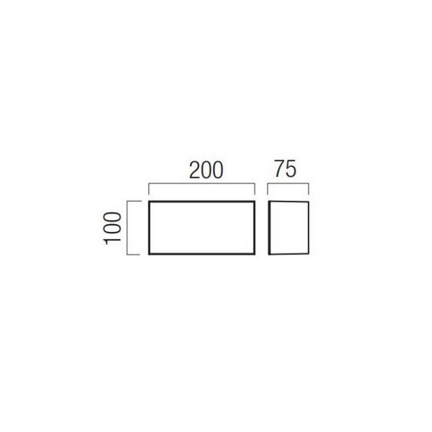 Redo 90325 - LED Εξωτερικό Επιτοίχιο Φωτιστικό KODIAK LED/8W/230V 4000K 20 cm IP65 λευκό