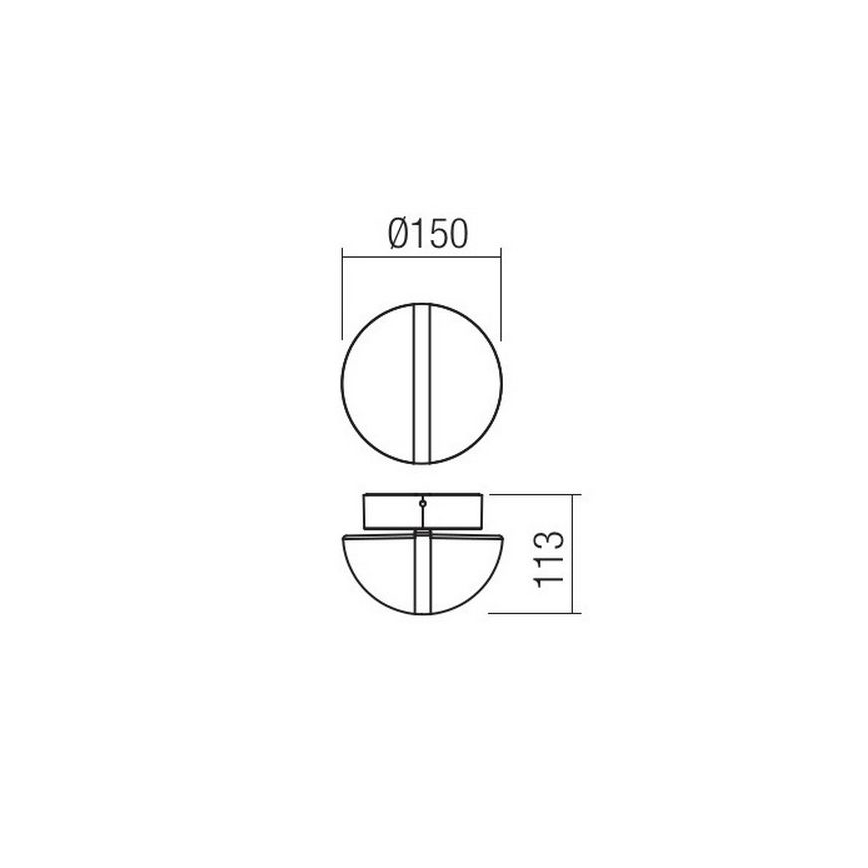 Redo 90364 - LED Επιτοίχιο φωτιστικό εξωτερικού χώρου SIERRA LED/10,8W/230V IP54