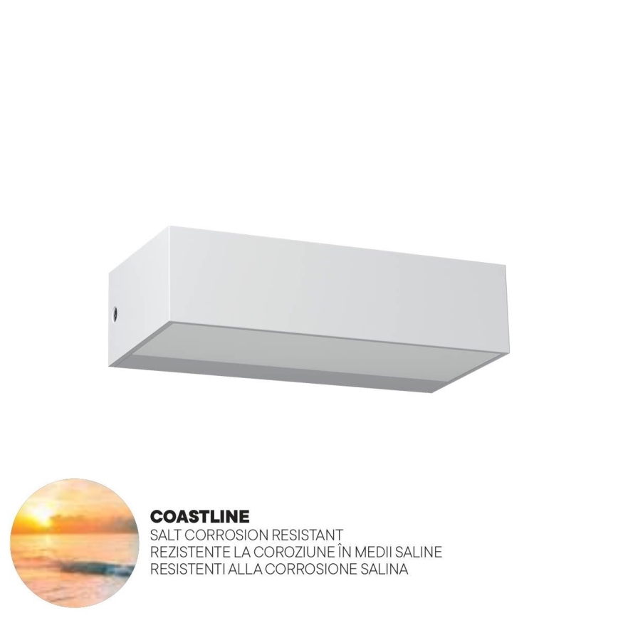 Redo 90372 - LED Επιτοίχιο φωτιστικό εξωτερικού χώρου LAMPRIS LED/9,5W/230V IP65 λευκό