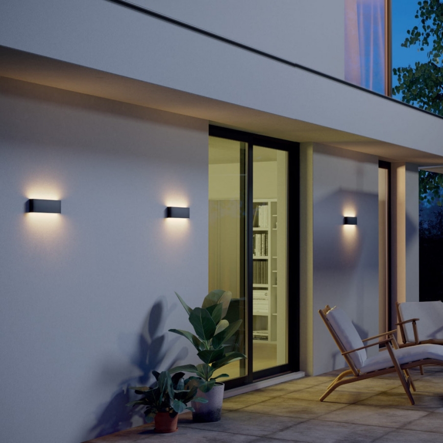 Redo 90388 - Επιτοίχιο φωτιστικό εξωτερικού χώρου LED KAMAL LED/15W/230V 3000K IP54 γκρι