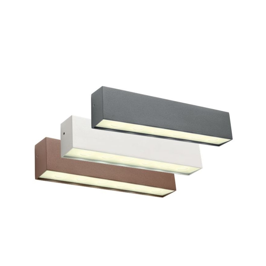 Redo 90394 - LED Επιτοίχιο φωτιστικό εξωτερικού χώρου OMNIA LED/12W/230V 3000K IP54 γκρι