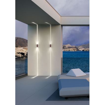 Redo 90424 - Επιτοίχιο φωτιστικό εξωτερικού χώρου LED ACE LED/5,84W/230V 4000K IP54 καφέ