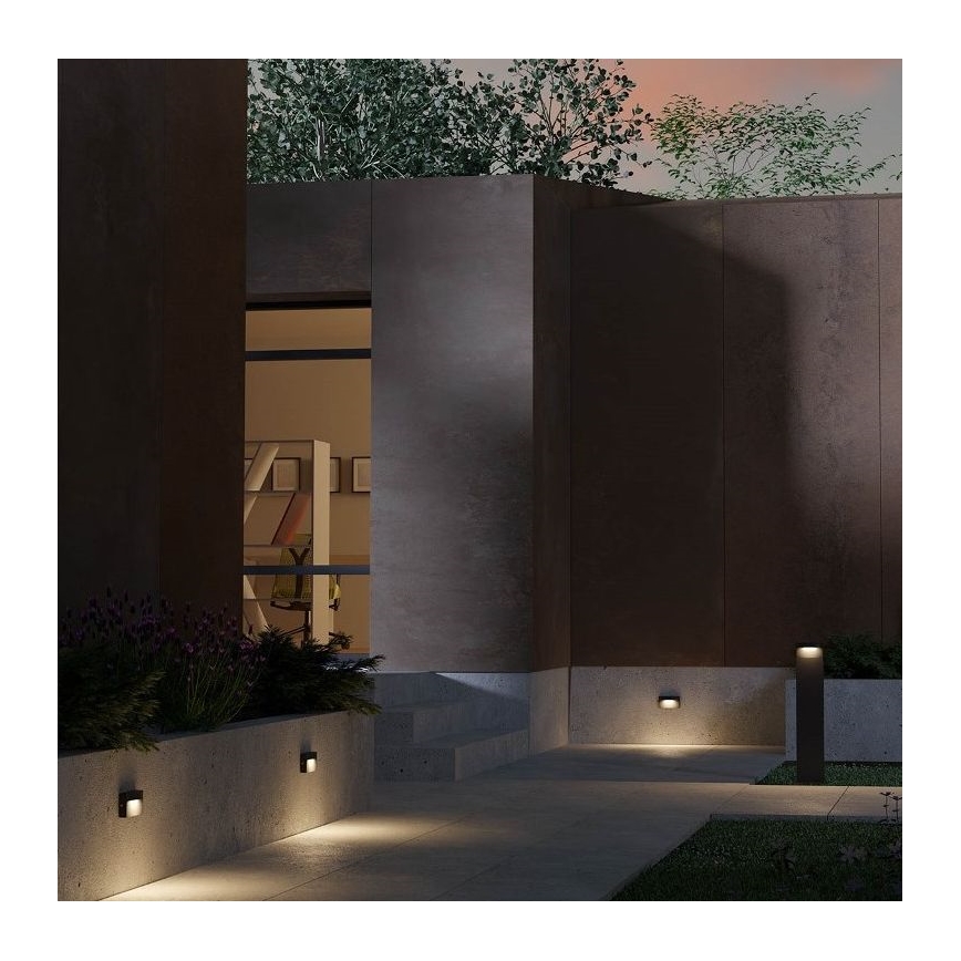 Redo 90426 - Επιτοίχιο φωτιστικό εξωτερικού χώρου LED POLIFEMO LED/8W/230V IP65 ανθρακί