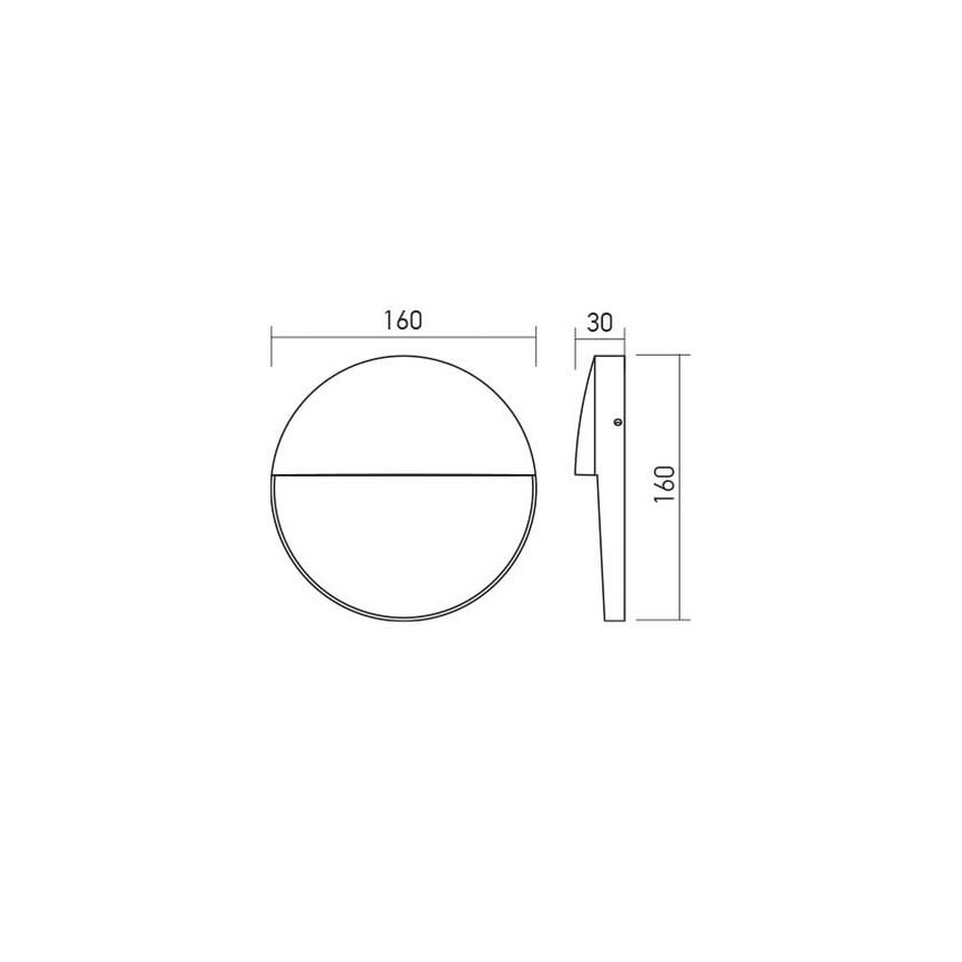 Redo 90476 - Επιτοίχιο φωτιστικό εξωτερικού χώρου LED LANDER LED/6W/230V IP54 λευκό