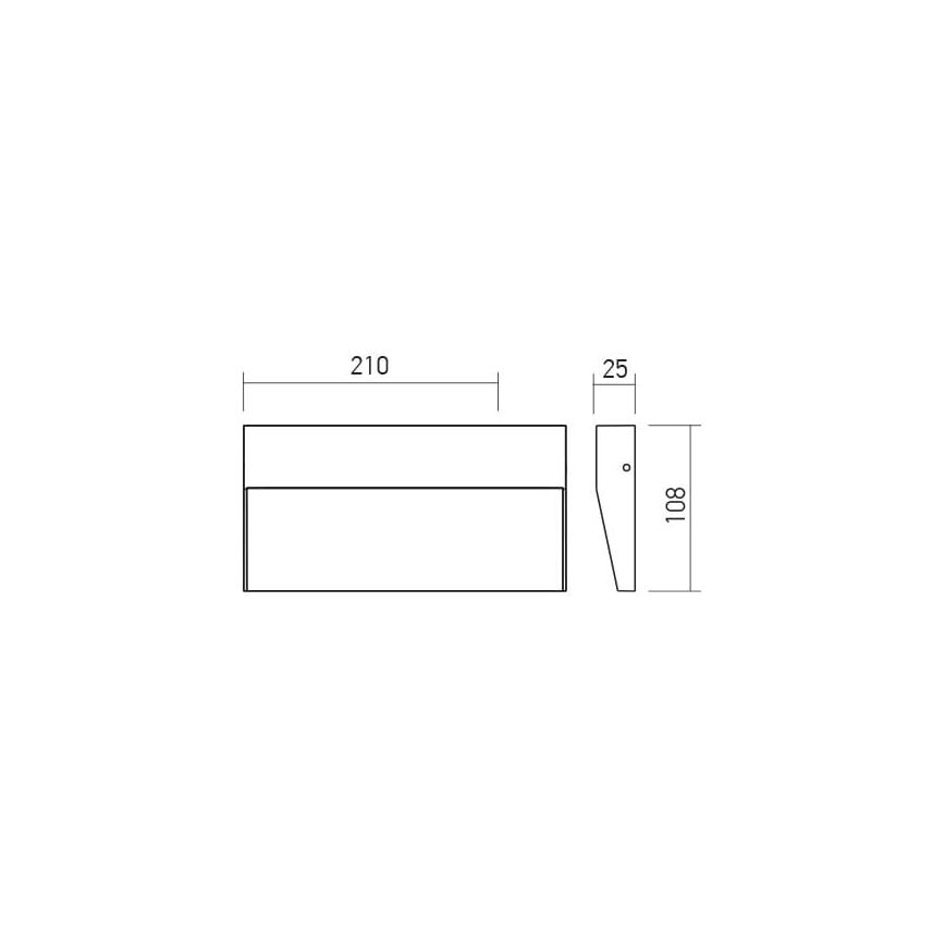 Redo 90480 - Επιτοίχιο φωτιστικό εξωτερικού χώρου LED LANDER LED/6W/230V IP54 λευκό