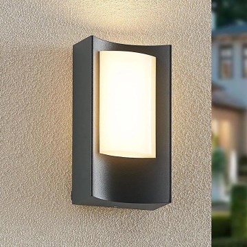 Redo 90483 - Επιτοίχιο φωτιστικό εξωτερικού χώρου LED WARP LED/8W/230V 3000K IP44 ανθρακί