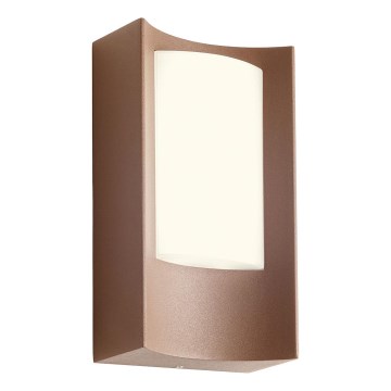 Redo 90484 - Επιτοίχιο φωτιστικό εξωτερικού χώρου LED WARP LED/8W/230V 3000K IP44 καφέ