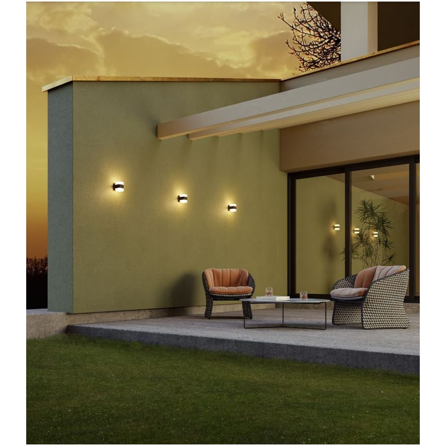 Redo 90492 - Επιτοίχιο φωτιστικό εξωτερικού χώρου LED TOK LED/14,8W/230V IP44 ανθρακί