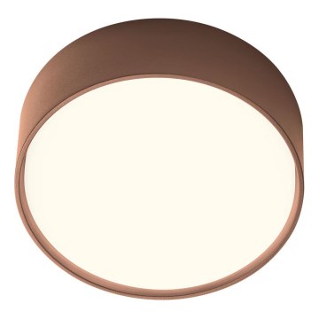Redo 90496 - Φωτιστικό οροφής εξωτερικού χώρου LED URANIA LED/10W/230V διάμετρος 16 cm 3000K IP65 καφέ