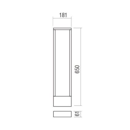 Redo 90509 - Φωτιστικό LED εξωτερικού χώρου WALD LED/10W/230V IP65 ανθρακί