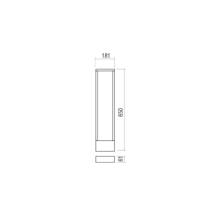 Redo 90509 - Φωτιστικό LED εξωτερικού χώρου WALD LED/10W/230V IP65 ανθρακί