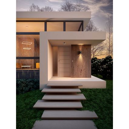 Redo 90519 - Φωτιστικό οροφής εξωτερικού χώρου CARGO 1xGU10/28W/230V IP54 ανθρακί