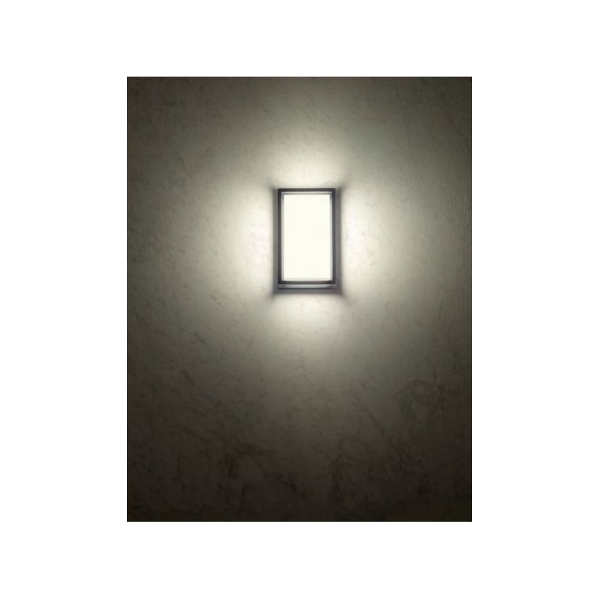 Redo 90533 - Επιτοίχιο φωτιστικό εξωτερικού χώρου LED QUADRIS LED/12W/230V IP54 ανθρακί