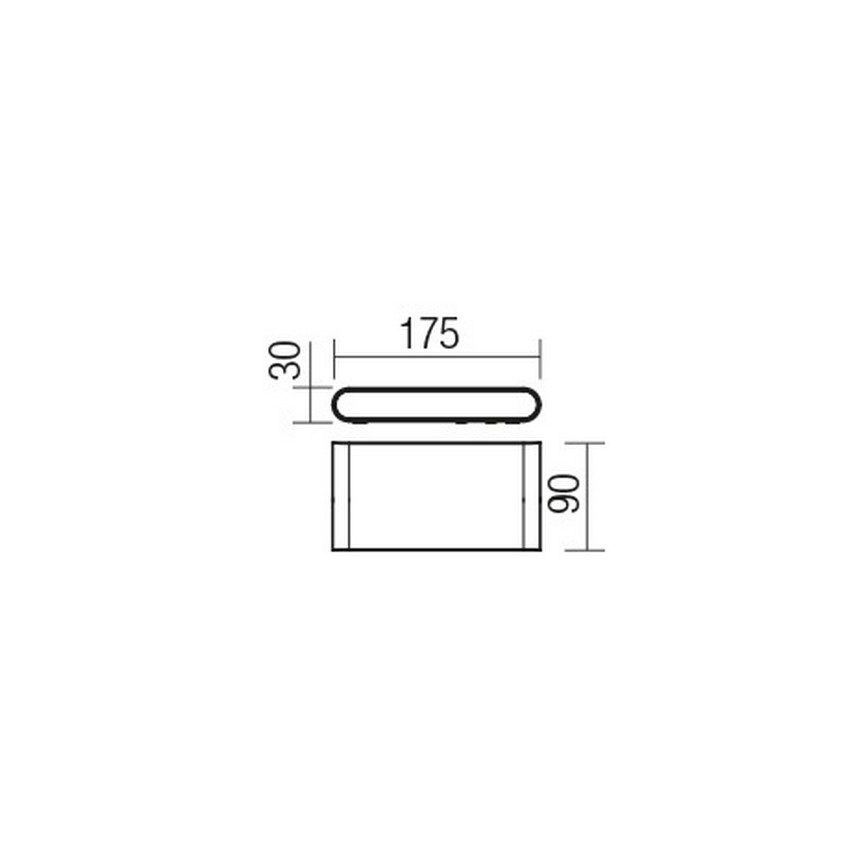 Redo 9054 - Επιτοίχιο φωτιστικό εξωτερικού χώρου LED POCKET LED/6W/230V IP54