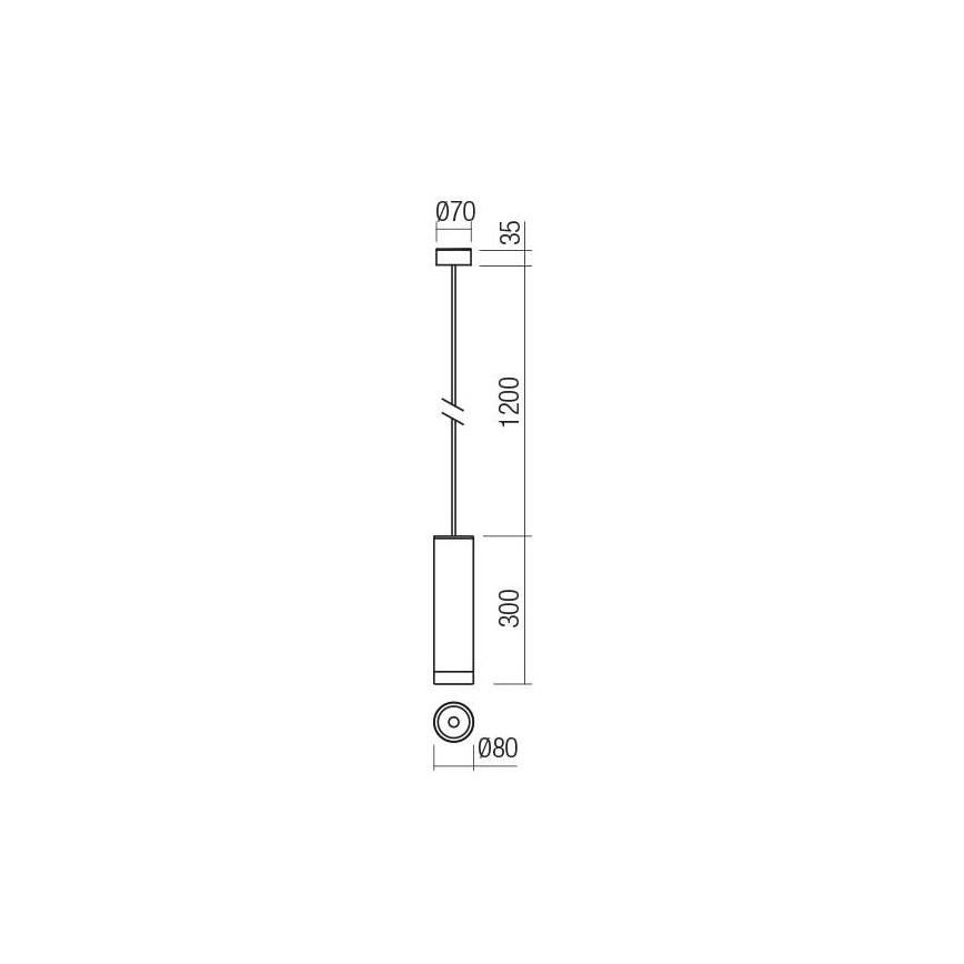 Redo 90572 - Κρεμαστό φωτιστικό εξωτερικού χώρου LED KLOU LED/9W/230V IP54 καφέ