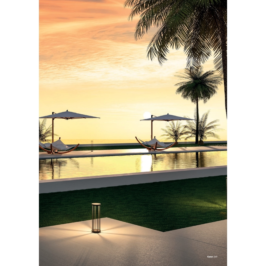 Redo 90578 - LED εξωτερικό φωτιστικό KALEN LED/8W/230V 3000K 50 cm IP65 ανθρακί