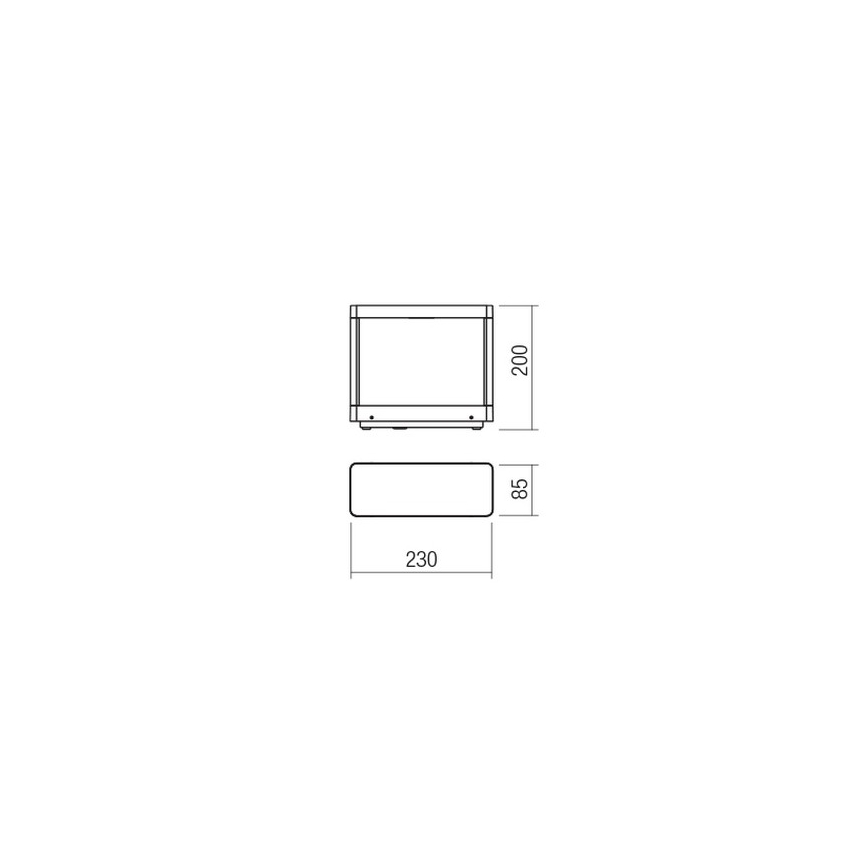 Redo 90580 - Εξωτερικό φωτιστικό LED WAKE LED/8W/230V 3000K 20 cm IP65 ανθρακί