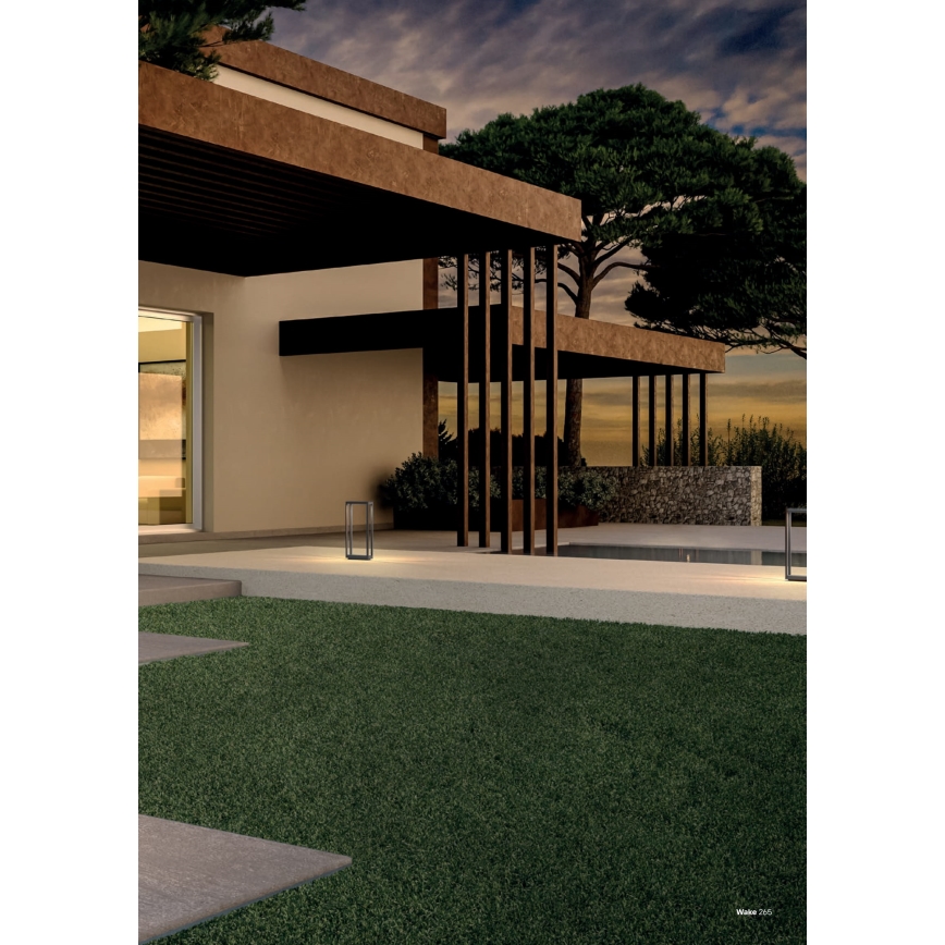 Redo 90582 - Φωτιστικό εξωτερικού χώρου LED WAKE LED/8W/230V 3000K 75 cm IP65 ανθρακί