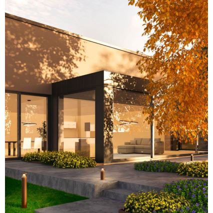 Redo 90590 - LED φωτιστικό εξωτερικού χώρου BIRO LED/12W/230V 3000K 30 cm CRI 90 IP65 καφέ