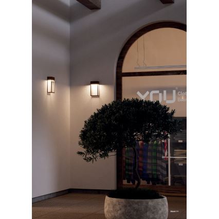 Redo 90604 - LED εξωτερικό επιτοίχιο φωτιστικό STAND LED/20W/230V 3000K CRI 90 IP65 καφέ