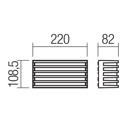 Redo 90638 - Επιτοίχιο φωτιστικό εξωτερικού χώρου LED BLAZE LED/12W/230V 3000K IP54 ανθρακί