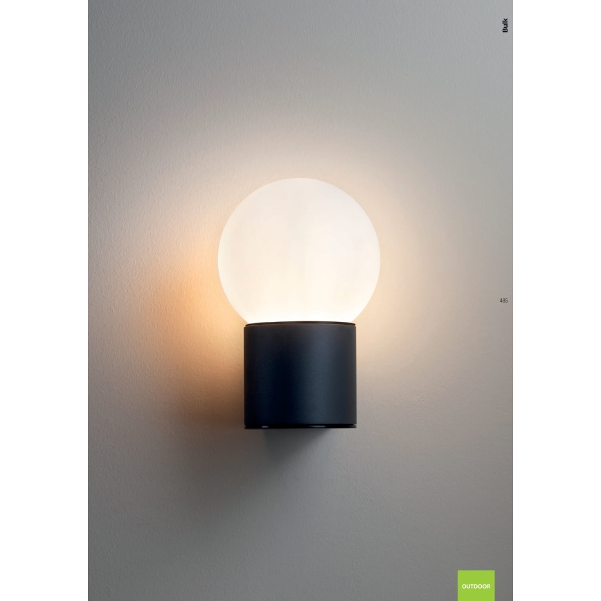 Redo 90640 - Επιτοίχιο φωτιστικό εξωτερικού χώρου BULK 1xE27/28W/230V IP44 ανθρακί