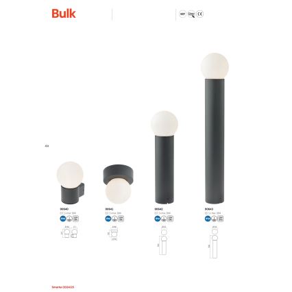 Redo 90643 - Λάμπα εξωτερικού χώρου BULK 1xE27/20W/230V 80 cm IP44 ανθρακί