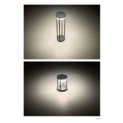 Redo 90676 - LED Εξωτερικό φωτιστικό MAX LED/15W/230V 2700K 80 cm IP65 ανθρακί