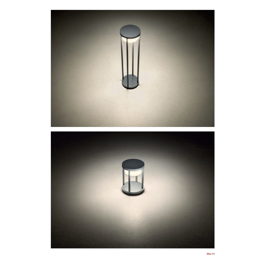 Redo 90677 - Εξωτερικό φωτιστικό LED MAX/15W/230V 3000K 80 cm IP65 ανθρακί