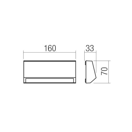 Redo 90679 - Εξωτερικό φωτιστικό προσανατολισμού ANDER LED/3W/230V 3000K IP65 ανθρακί