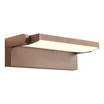 Redo 90716 - LED επιτοίχιο φωτιστικό εξωτερικού χώρου FLIP LED/40W/230V 3000/4000/5000K CRI 90 IP54 καφέ