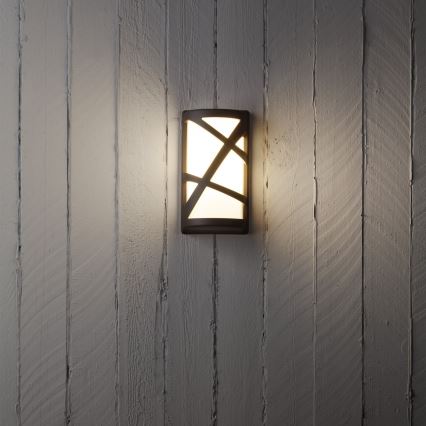 Redo 9097 - Εξωτερικό επιτοίχιο φωτιστικό VORTEX 1xE27/42W/230V IP44 καφέ