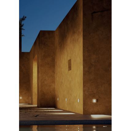 Redo 91195 - Εξωτερικό φωτιστικό προσανατολισμού BAST LED/2,5W/230V 3000K CRI 90 IP65 γκρι