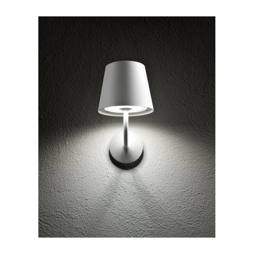 Redo 9124 - Φωτιστικό τοίχου LED εξωτερικού χώρου GIORGIO LED/7W/230V IP65 λευκό