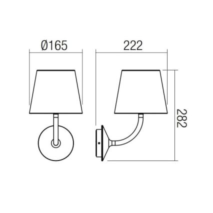 Redo 9124 - Φωτιστικό τοίχου LED εξωτερικού χώρου GIORGIO LED/7W/230V IP65 λευκό