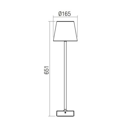 Redo 9126 - Φωτιστικό LED εξωτερικού χώρου GIORGIO LED/7W/230V IP65 λευκό