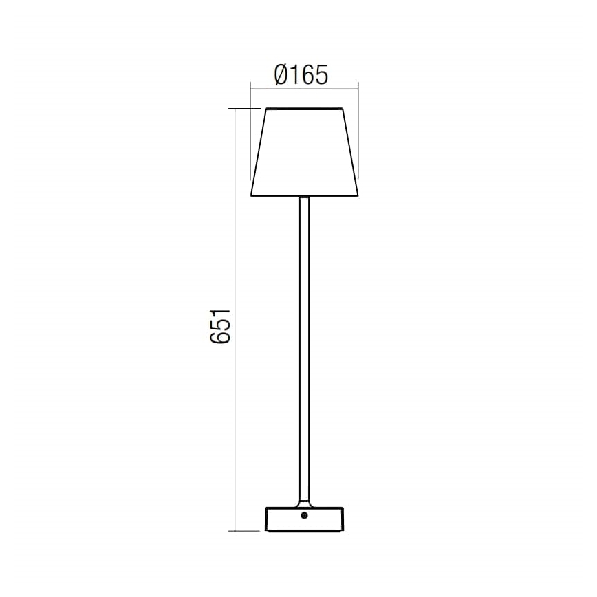 Redo 9127 - Φωτιστικό LED εξωτερικού χώρου GIORGIO LED/7W/230V IP65 μαύρο