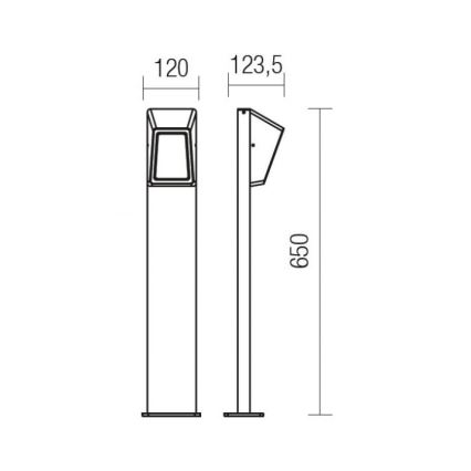 Redo 9168 - Φωτιστικό LED εξωτερικού χώρου ARGES LED/3W/230V IP54 καφέ