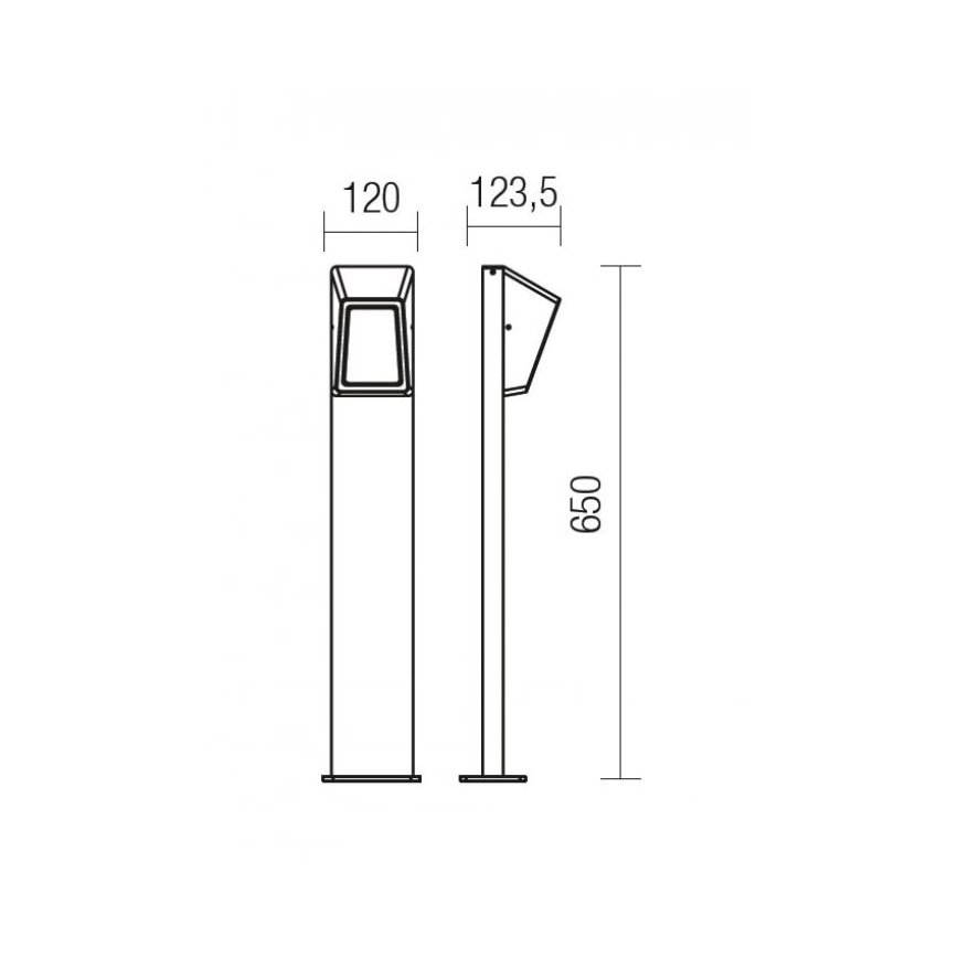Redo 9168 - Φωτιστικό LED εξωτερικού χώρου ARGES LED/3W/230V IP54 καφέ