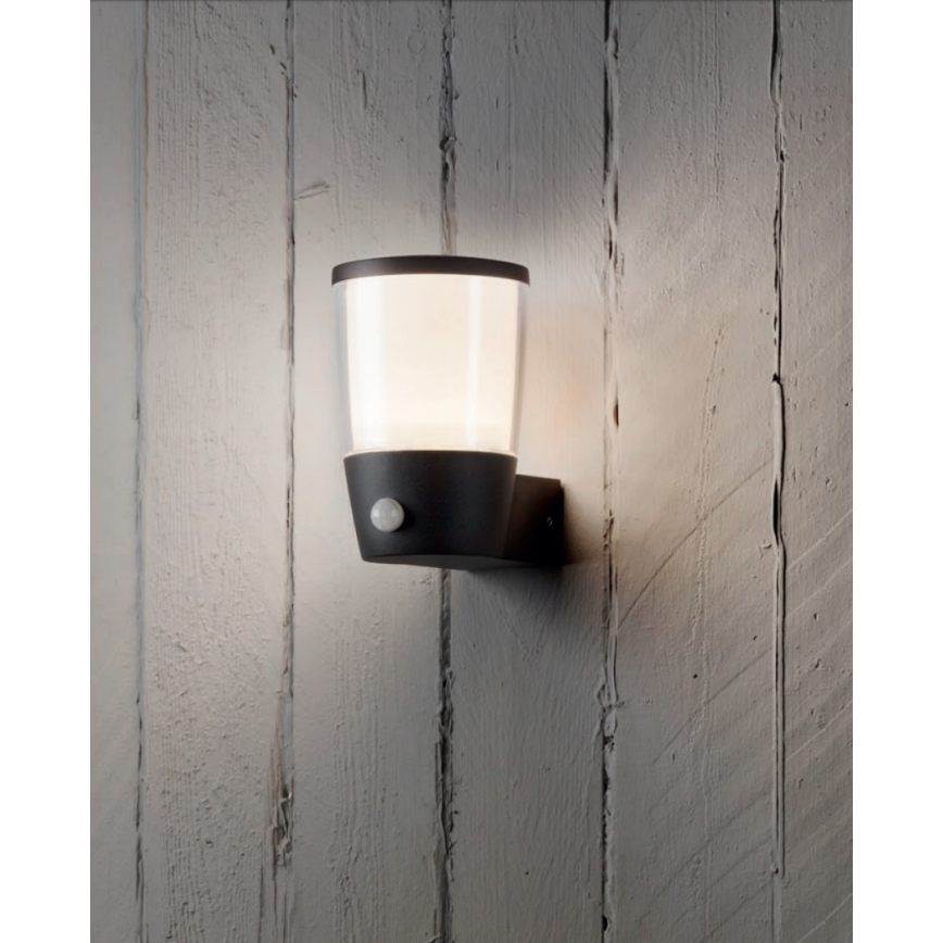 Redo 9450 - LED Φωτιστικό τοίχου εξωτερικού χώρου με αισθητήρα PEPE LED/6W/230V IP54