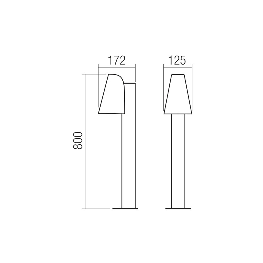 Redo 9532 - Λάμπα εξωτερικού χώρου ALVAR 1xGU10/35W/230V IP44