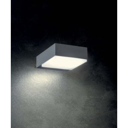 Redo 9560 - Επιτοίχιο φωτιστικό εξωτερικού χώρου LED CUBE LED/7W/230V 3000K IP54 ανθρακί