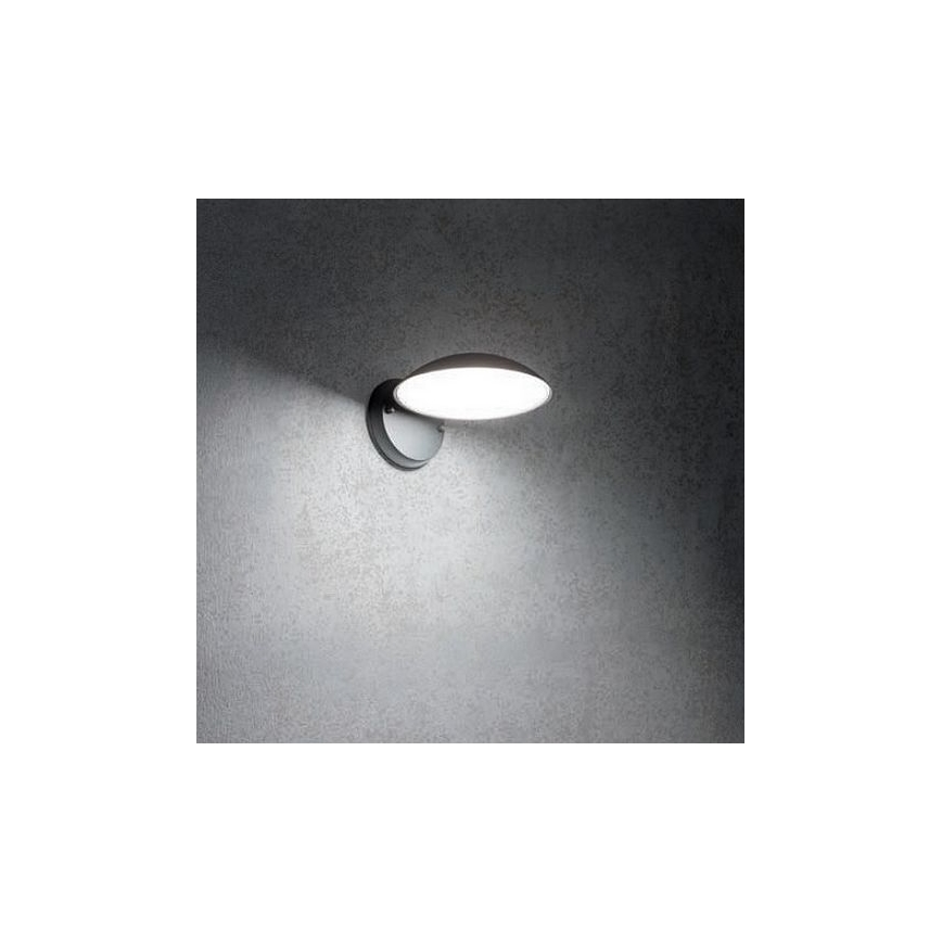 Redo 9617 - Φωτιστικό τοίχου LED εξωτερικού χώρου CAPP LED/12W/230V IP54 ανθρακί