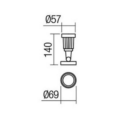 Redo 9997 - Φωτιστικό LED εξωτερικού χώρου TIM LED/5W/230V 3000K IP65