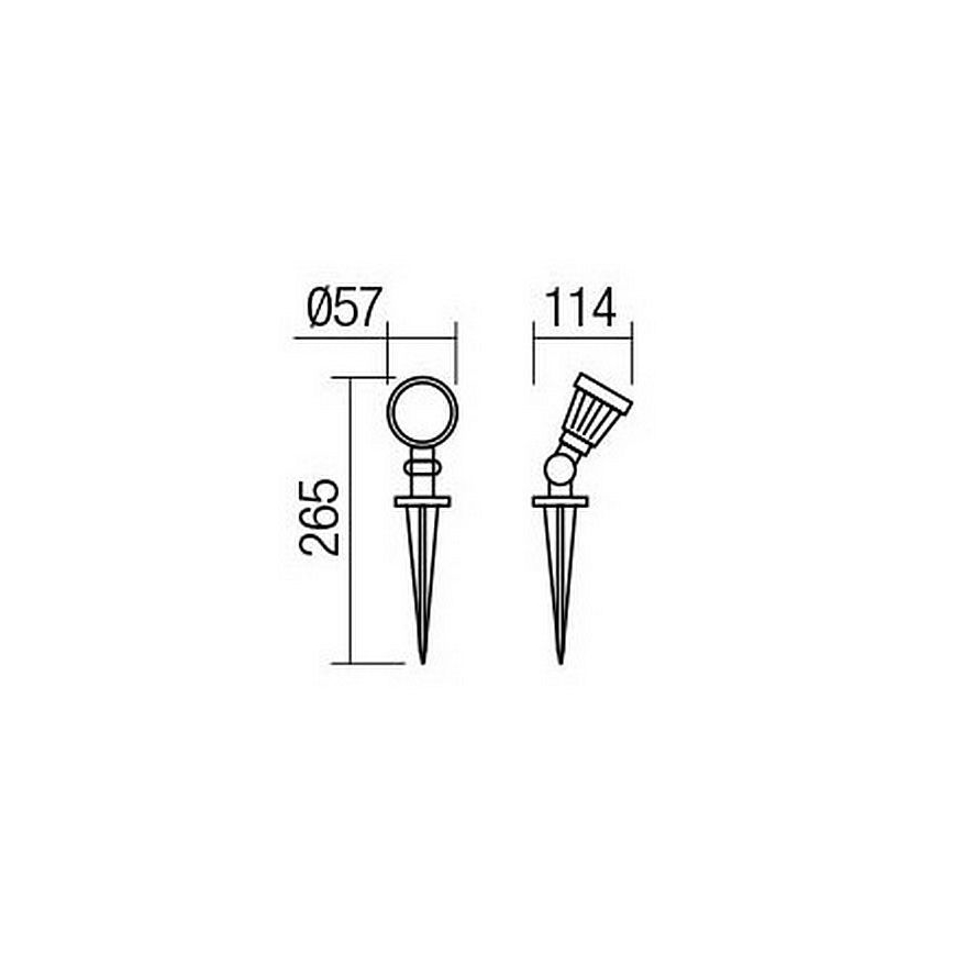 Redo 9998 - Φωτιστικό LED εξωτερικού χώρου TIM LED/5W/230V 4000K IP65