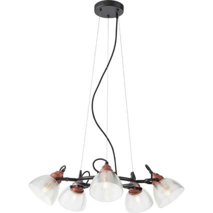 Redo A01-1451 - Ανταλλακτικό καπέλο για πολυέλαιο και επιδαπέδιο φωτιστικό RIDGE E27 διάφανο